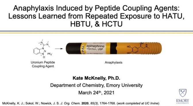 Anaphylaxis Induced by Peptide Coupling Agents