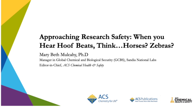 ACS Webinar: Zebras or Horses?